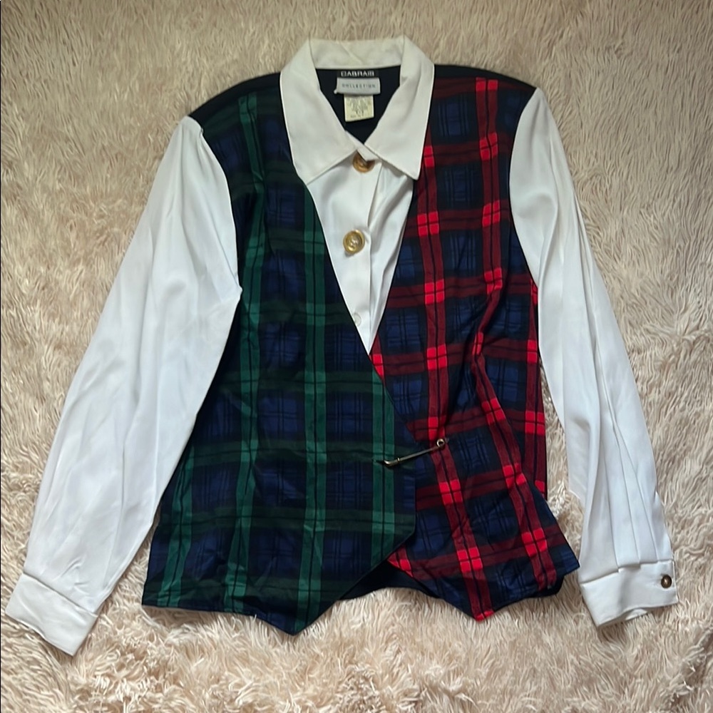 Cabrais Plaid Top